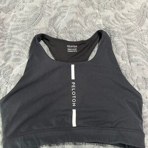 Peloton Black and White Sports Bra